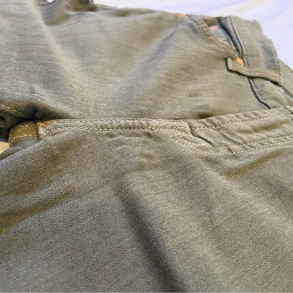 7 For All Mankind 26 olive / army green women’s jeans - Picture 13 of 16